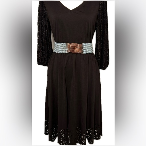 SOLD
Grace Karin elevated basic black swing cocktail  dress Size M - Picture 3 of 9